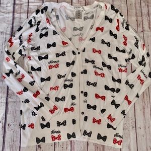 Disney Parks Minnie Mouse Bow Cardigan Large